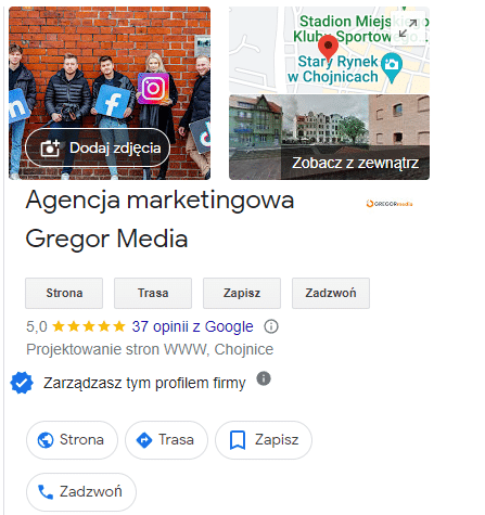 Optymalizacja wizytówki Google