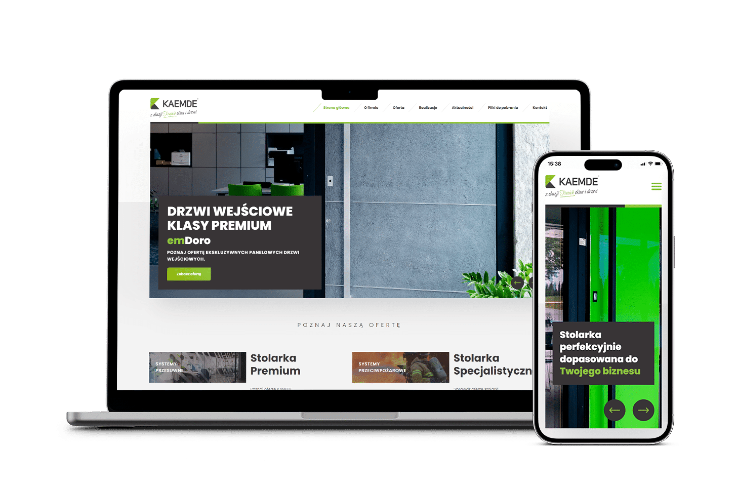 Projekt strony kaemde.com