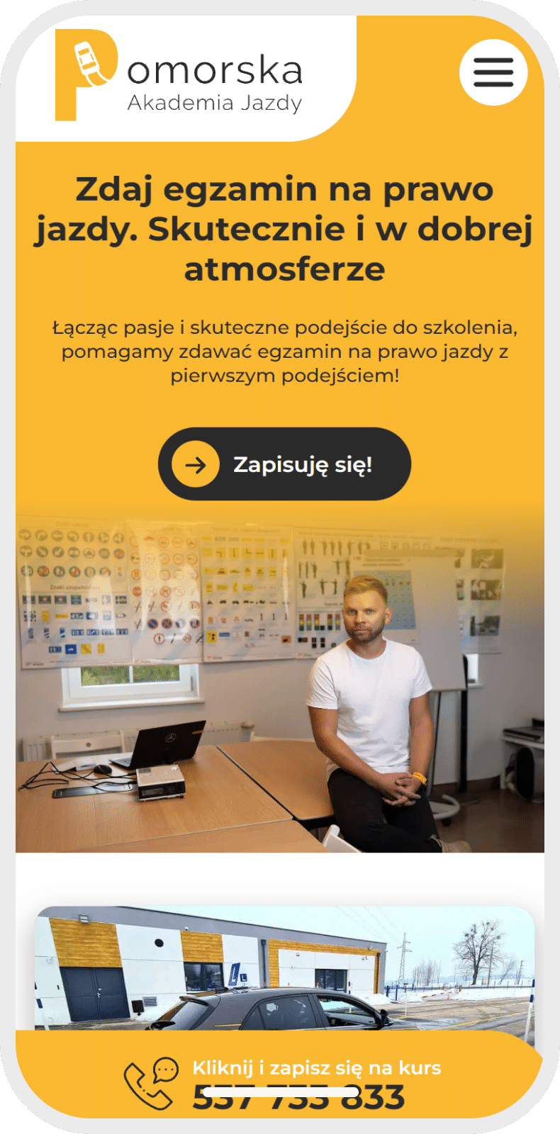 Pomorska Akademia jazdy projekt
