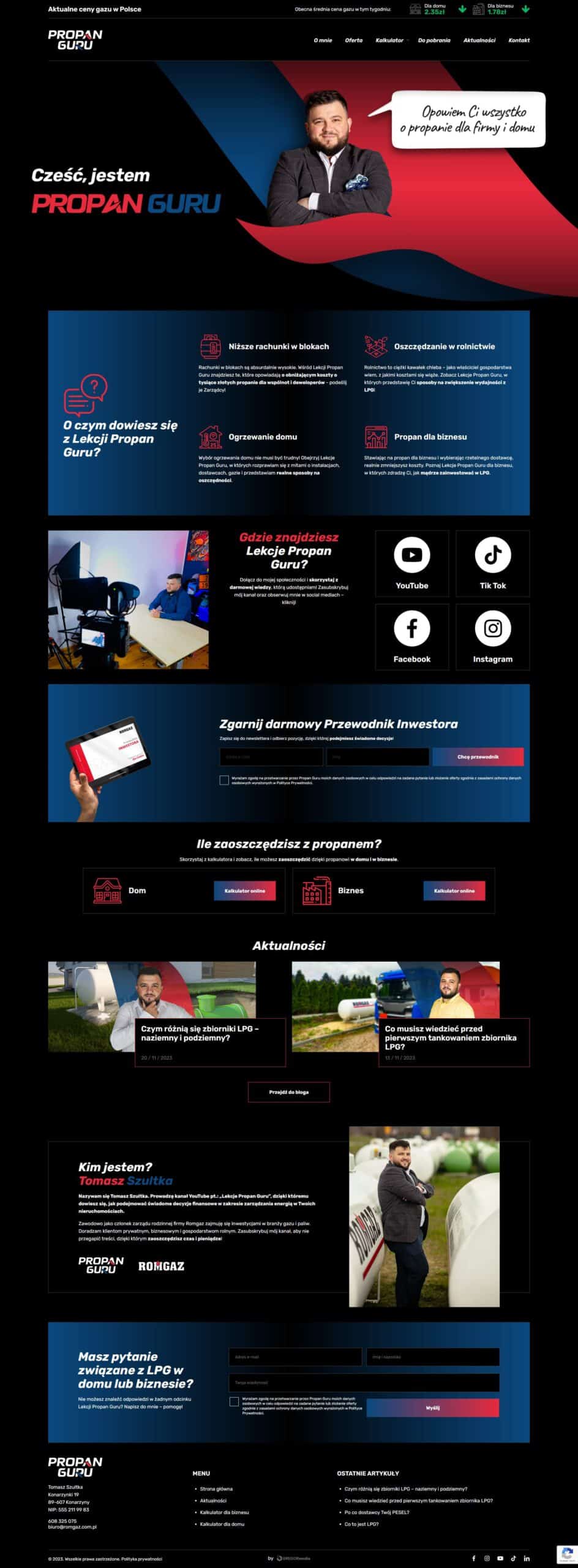 Projekt i realizacja strony internetowej